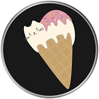Pop Multi-Function Expanding Stand Grip Socket Smartphones and Tablets - Pop White Kawaii cat icecream
