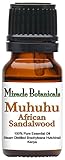 Miracle Botanicals Muhuhu - African Sandalwood Essential Oil - 100% Pure Brachyleana Hutchinsii - 10ml or 30ml Sizes - Therapeutic Grade - 10ml