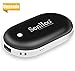 Senlleo Rechargeable Hand Warmer, 5200mAh Power Bank : Larger Capacity Double-Sided Pocket Warmer Compatible with iPad iPhone Samsung All Android Smartphone External Battery Charger(Black)