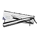 BERTA Professional Salon Flat Iron, Negative Ions Ceramic Hair Straightener,360° Swovel Cord 3D Floating Plate,LCD Digital Controls Temperature Control,Silver