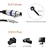 Disino XLR to 3.5mm (1/8 inch) Stereo Microphone Cable for Camcorders, DSLR Cameras, Computer Recording Device and More - 10ft