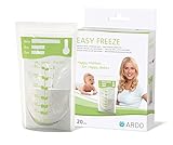 Ardo medical Easy Freeze Breast Milk Storage Bags, 20 Count