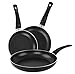 COOKSMARK Nonstick Aluminum Fry Pan Set - (3 Piece, 8