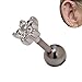 16g Stainless Steel Flower Cartilage Helix Piercings Ear Barbell lobe Studs Earrings 1/4