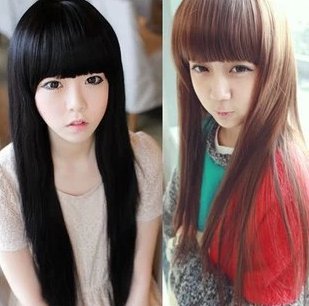 Amazon Com P Cute Round Face Jaand South Korea Face Wig Repair