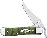 Case Green Curly Maple Russlock Pocket Knife