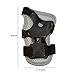 Kid's Adjustable Sports Protective Gear Set -Knee Pads Elbow Pads Wrist Guards for Skating Cycling Outdoor Sports as Birthday, Christmas Gift (black+grey)
