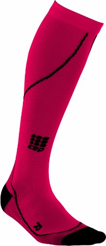 Cep MenS Compression Run Progressive Sock, Medium (12.5-15-Inch Calf), Red