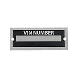 MACs Auto Parts 32-68530 Blank VIN Number Plate