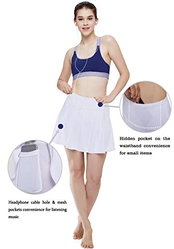 image for HISKYWIN Womens Active Athletic Skorts Lightweight Skirt with Built-in