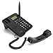 2017 Newest 3G Desk Phone, Sourcingbay M932 Classic 2.4” Dual Band Fixed Wireless 3G Desktop Telephone for Business Family with Rechargeable Battery, SMS, Caller ID, Redial, Hands Free Functions