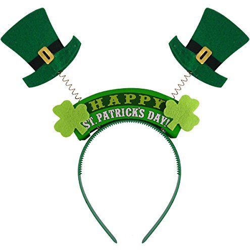 3X St Patricks' Day Top Hat Style Head Boppers