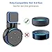 Echo Dot 3rd Wall Mount, Outlet Wall Mount Hanger Holder Stand for Echo Dot 3rd Generation,Built-in Cable Management, Plug in Kitchens, Bathroom and Bedroom - Black 2 Pack