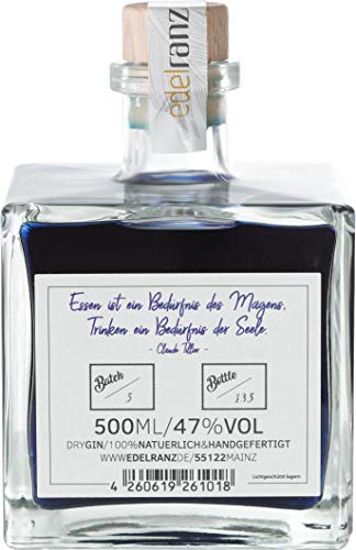 TINTE GIN – PREMIUM DRY GIN | 500 ML DER RUBIN IN DEINEM GLAS - edle, rubinrote Tinte by edelranz - Tintenfass - aus ausgewählten Botanicals mit Aromen von Zitrus, Wacholder & Süß- & Sandelholz – Bild 3