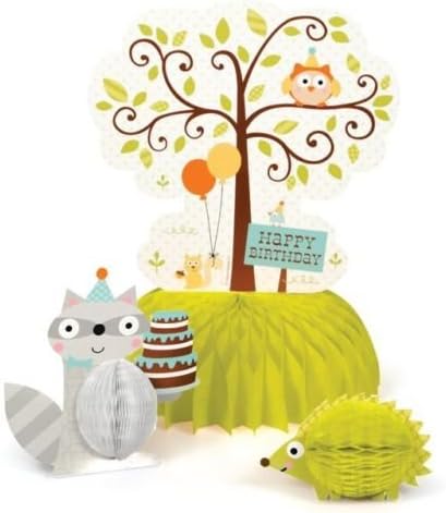 Happi Woodland Boy Honeycomb Table Centrepiece Set