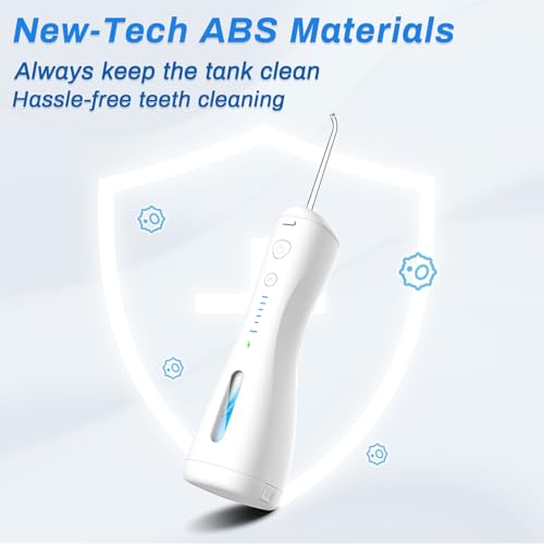 Irrigador Bucal, Limpieza Dental Portatil,6 Modos de Limpieza y 4 Puntas,Resistente al Agua IPX7,250ml Irrigador Oral Inalámbrico Portátil,Hilo Dental de Agua sin Cable para el Hogar, Viajes, Ducha
