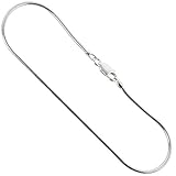 Sterling Silver Snake Chain Necklaces & Bracelets 1.5mm Nickel Free Italy, Sizes 7 - 30 inch