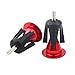 CYSKY Bar End Plugs Handlebar End Caps Handlebar Plugs Perfect for Most Bicycle Road Bike Mountain Bike BMX MTB Fixie (Aluminum, 2 Count) (Red)