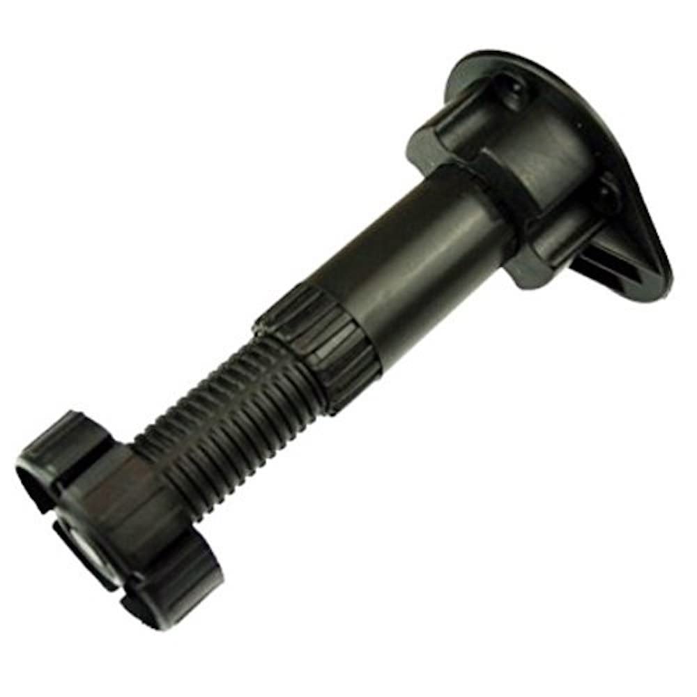 Merriway BH05994 (4 Pcs) Adjustable Cabinet Leg Black Plastic, Adjustable Height 150 to 180mm - Pack of 4 Pieces