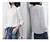 ARJOSA Women's Long/Short Sleeve Button Down Shirts Office Work Business Casual Blouses Tops (Small, A White)