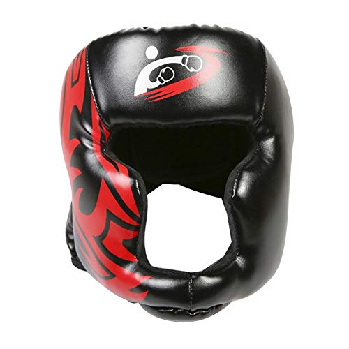 Owlhouse Taekwondo Headgear, Sport Head Guard Boxing Headgear, PU Leather Head Mask, Karate Head Boxing Sanda Mask Helmet Fencing for Adult Children Men Women