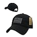 RapDom Polo Style American Pride Flag Baseball Caps Tonal Flag Black