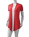 ALL FOR YOU Women's Soft Drape Cardigan Short Sleeve Coral XX-Large