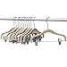Home-it 12 PACK baby hangers with clips IVORY baby Clothes Hangers Velvet Hangers use for skirt hangers Clothes Hanger pants hangers Ultra Thin No Slip kids hangers
