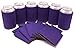 TahoeBay Blank Beer Can Cooler Sleeves Bulk Sublimation Blanks for Vinyl Plain Collapsible Foam Can Sleeves Coolers for Soda Cans and Bottles Custom Drink Holder Assorted Solid Color (Purple)