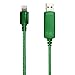 Pilot Electronics EL-1402G Electroluminescent V2 Charge/Sync iPhone 5 Cable, Green