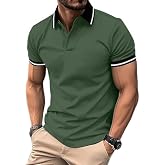ZITY Mens Polo Shirts Short Sleeve Casual Collared Golf Shirts with Pocket | Athletic,Moisture Wicking,Breathable,Lghtweight,Stretchy,Solf,Performace,Daily,Work,Outdoor,Office,Tennis,Business