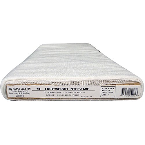 Light Weight Inter-Face White HTC6000-1 - 20 inches Wide, Sew-in Non Woven Sold by The Yard - Thumbnail 3