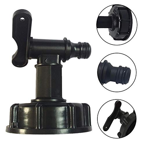 IBC Tank Tap Adapter Connector Replacement Garden Hose Faucet Connector Valve Fitting Parts Water Tank Hose