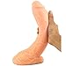 MLSice Curved Big Real Dildo Soft Dong Animal Large Penis Women Msturbate Erotic Sex Flirt Toy Realistic Penis Adult Gay Game Toys 10.24 Inch/26CM – Fleshthumb 1