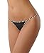 Velvet Kitten Black and White Mimi Pari Stripe G-String P111492 in Medium