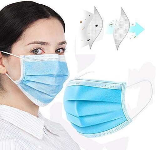 T_Tbuy ERY-001 Mask-s, 4 x 3.2 x 3 cm, Blue(5pcs)