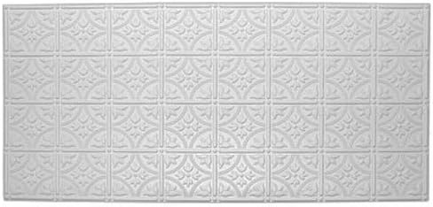 Global Specialty Products Tile for Surface Mount Glue Up Installation, 2 by 4-Feet, White