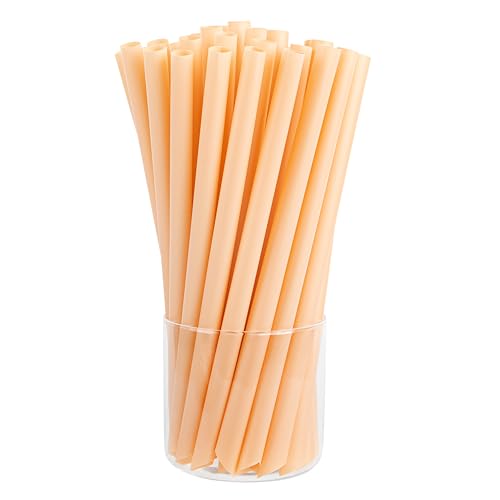 Restaurantware Straws 1000 Count 9 Inch Jumbo Plastic Boba Smoothie Straws Wide…