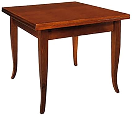 Mobilificio Bisco Venezia Tavolo Quadrato A Libro Legno Noce 100 X 100 X 80 Cm