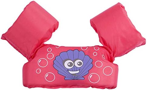 Kids Vest for Puddle Jumper Basic Life Jacket, Learn to Swim Aid Life Vest, Cartoon Swim Vest with Arm Wings for Boys and Girls from 30 to 50lbs