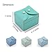Vlando Small Travel Jewelry Box Organizer for Jewelries Necklaces Rings Earrings Necklace Sorting Storage, Aqua Green