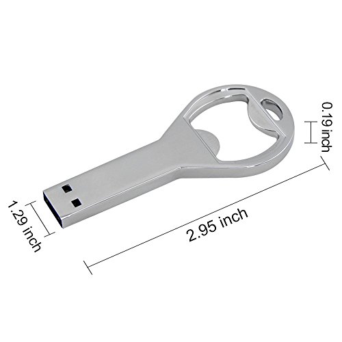 CHUYI Cool Beer Bottle Opener Key Shape 32GB USB 2.0 Flash Drive Pen Drive Memory Stick Data Storage Waterproof Thumb Drive U Disk - Thumbnail 2