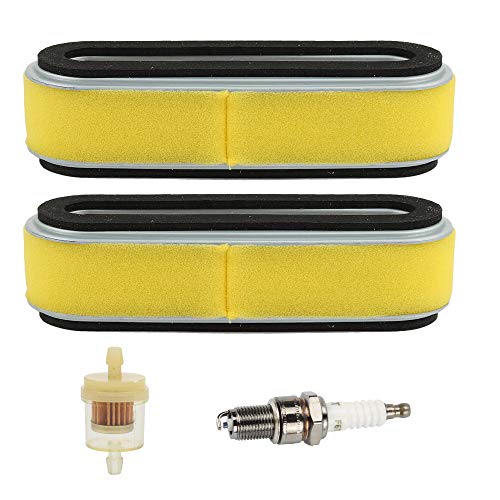 Wellsking HR214 Air Filter with Spark Plug for Honda GV150 GV200 GXV120 HR194 HR195 HRA214 HR215 Lawn Mower OEM# 17210-ZE6-003 17211-888-013 17210-ZE6-505