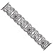 VIQIV Bling Bands for Compatible with Apple Watch 42mm 44mm 45mm 49mm Ultra Iwatch Series 9 8 7 6 5 4 3 2 1, Diamond Rhinestone Stainless Steel Metal Bracelet Wristband Strap for Women Silver