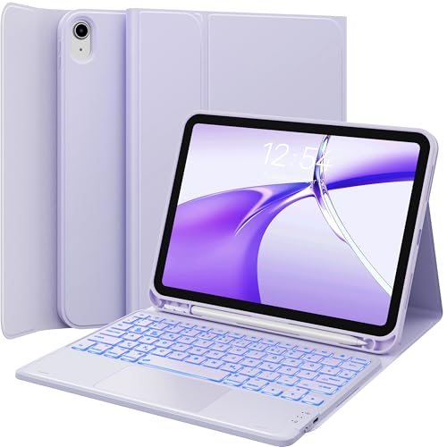 CHESONA Hülle mit Tastatur für iPad 11 Gen(A16, 2025)/iPad 10 Gen(2022)
