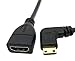 AFUNTA High Speed 90 Angle HDMI to Mini HDMI Cable V1.4 3D for Camcorders Tablet 3 pcs