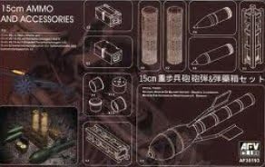 1/35 15cm shells and ammunition box set