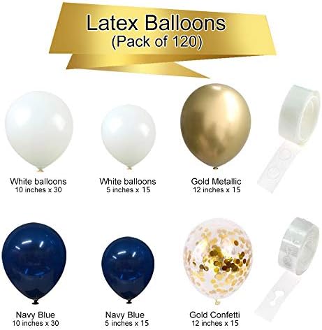 Gold Birthday Party Balloons Kit - Image 3