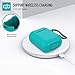 Coffea Protective Silicone Case with Keychain for Apple AirPods 2 (Turquoise Blue)