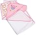 Spasilk 3 pack Soft Terry Hooded Towel Set, Pink